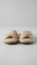 Zapatillas de casa de tejido rizado
